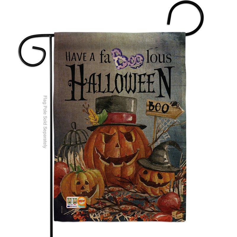 Decorah The Holiday AisleÂ® G162068-Db Fabulous Burlap : DÃ©coration d'automne et d'Halloween, format vertical, 33 cm x 47 cm, pour le jardin