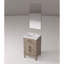 Meuble-lavabo simple en chêne gris avec comptoir en acrylique et miroir de 45,7 cm (18 po) – Nombreux rangements – Profondeur de 44,4 cm (17,49 po) – Double joint d’étanchéité et protection supplémentaire