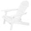 Chaise Adirondack pliable rustique en bois d'acacia pour le confort extérieur-585479260
