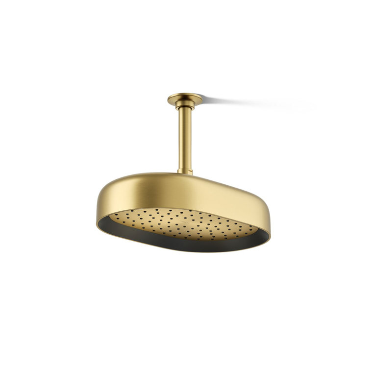 Statement™ 1.75 GPM Oblong 12 in. Rainhead with Katalyst Air-Induction Technology