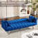 Cashana Twin 72.8" Wide Velvet Tufted Back Convertible Sofa