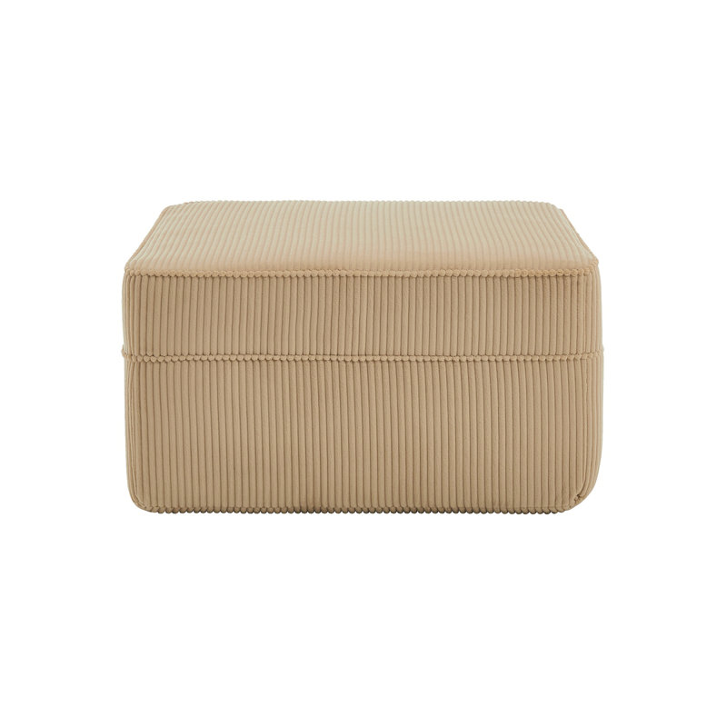 Martha Ottoman Corduroy -Camel, Camel