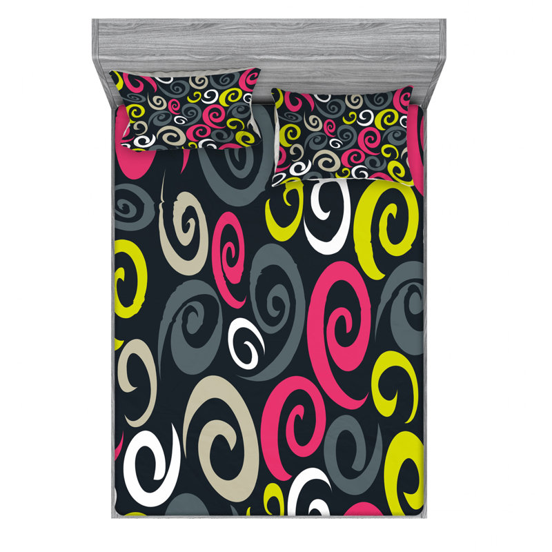 Microfiber Sheet Set, Queen Sheet Set with Fitted Sheet