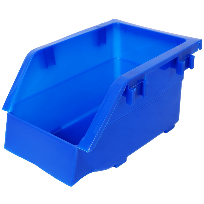 26" W Dual-Sided Mobile Metal Frame Plastic Bin Rack, With 2 Locking Wheels 6-Tier And 60-Bin Storage Rack