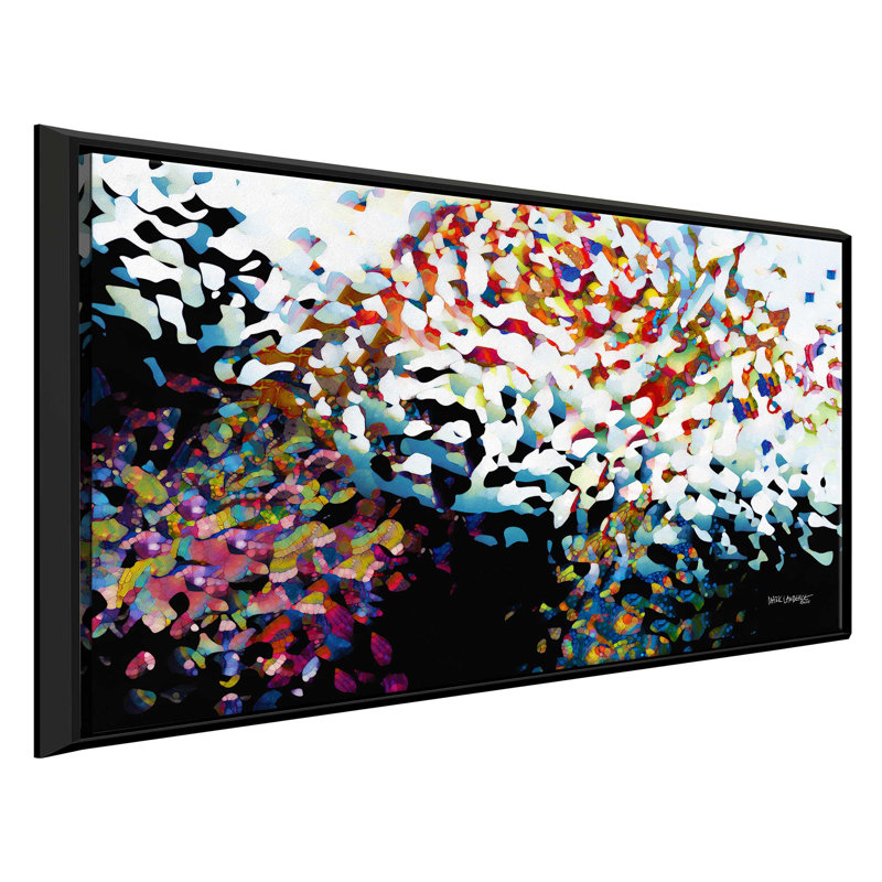«acte 2:38. « relief », impression, H 31,5 po x l 51,5 po x P 2 po, Cadre flottant noir