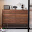 Armoire d'appoint en noyer massif