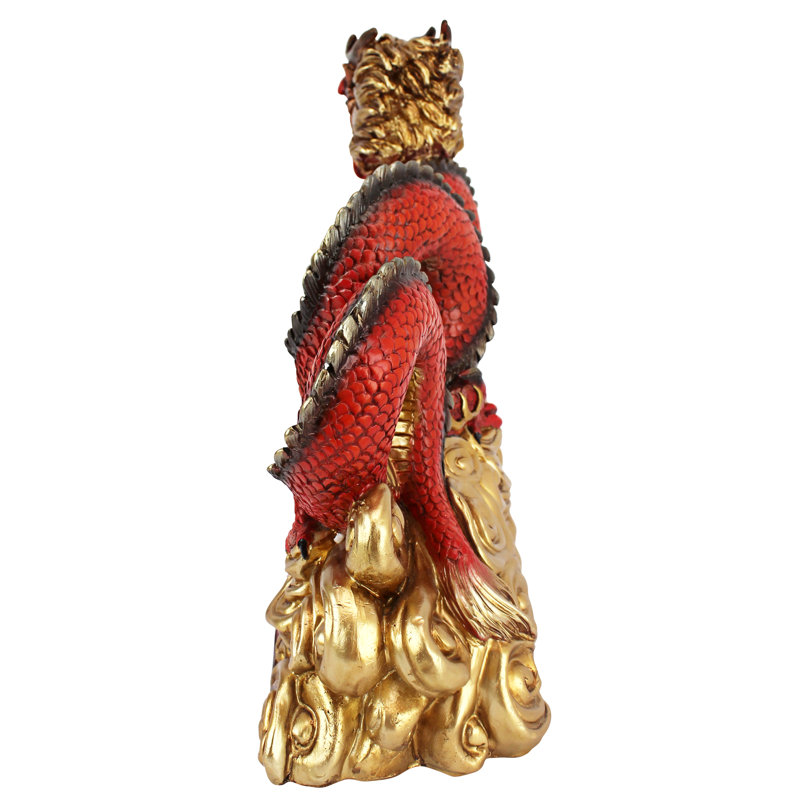 Asian Zen Dragon Garden Welcome Statue