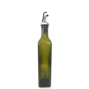 17oz/500ml Olive Oil Dispenser Bottle for Kitchen with Measurement Scale Cooking  Oil and Vinegar Soy Sauce Bottling Clear Glass Oil Bottles Oil Pot Oil  Container for Kitchen Gadgets 