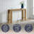 Solid Wood 56" Console Table, Oak-1635374252-1635374255