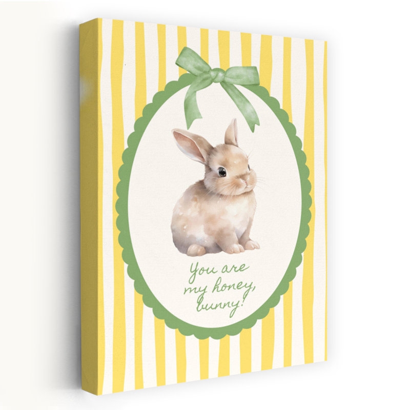 Sweet Baby Bunny Contemporary Rabbit Spring Forest Wall Art Print, 45.72cm H x 30.48cm W