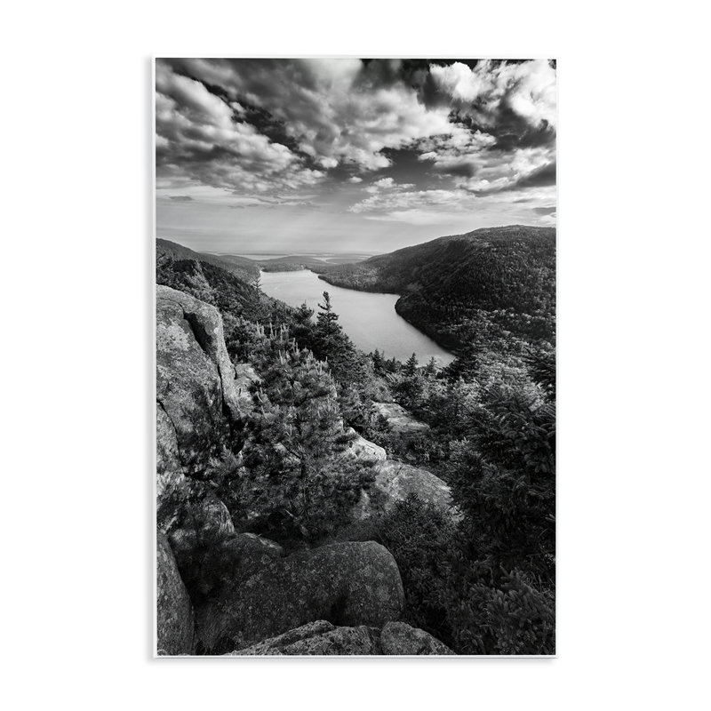 «Look Over Cliff Landscape» par Rick Berk, H 15 po x l 10 po