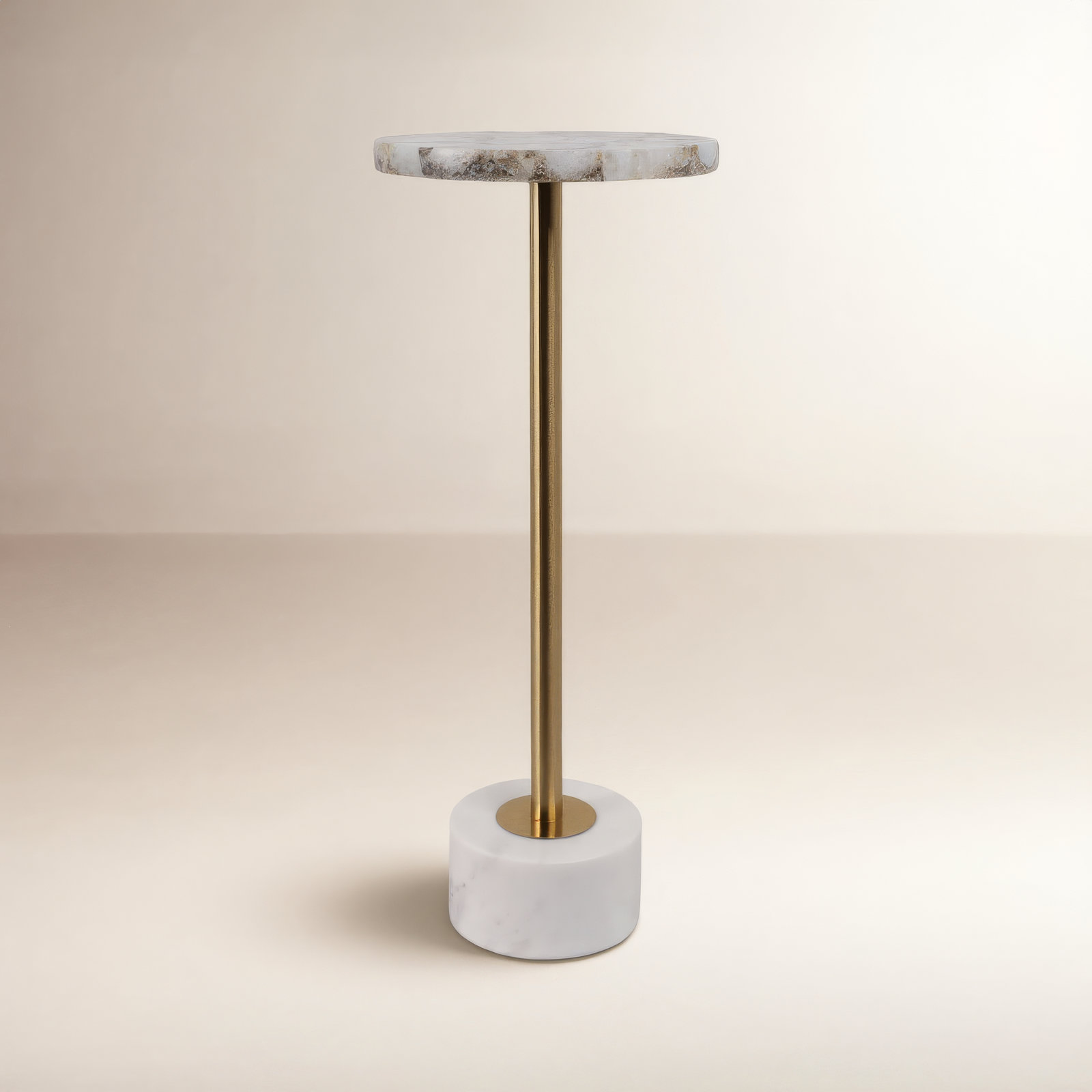 Robertia 10" Genuine Marble End Table