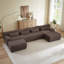 Canapés modulaires pour salon, canapé convertible en U avec repose-pieds-133674306-133674308