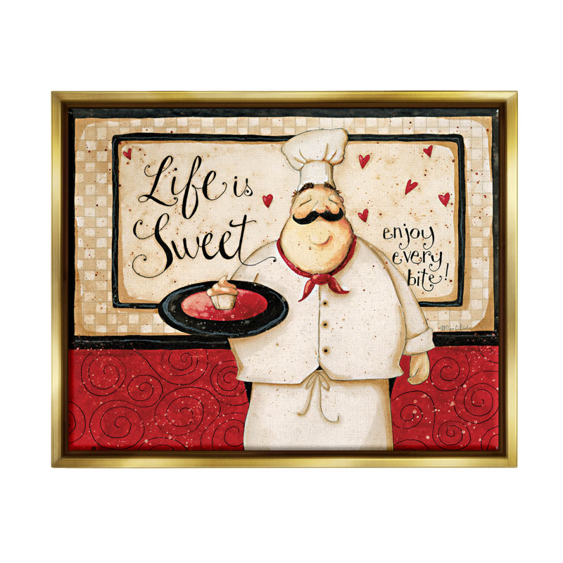«Life Is Sweet Enjoy Every Bite», art de la giclée encadrée par Dan Dipaolo, H 17 po x l 21 po x P 1,7 po
