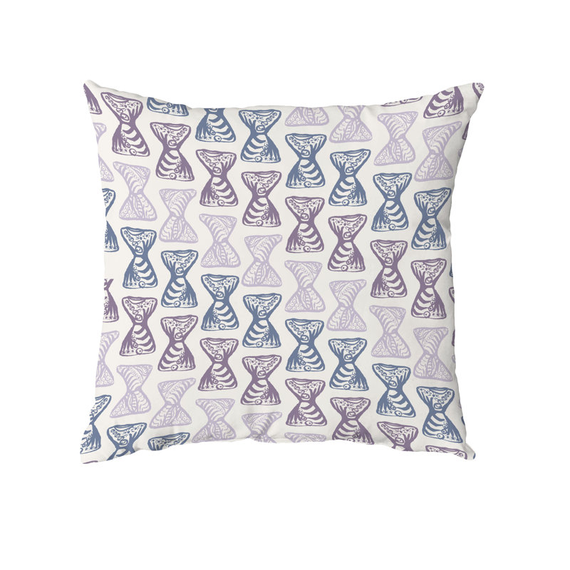 Housse et insert de coussin carré en coton, Lavande, 16" x 16"