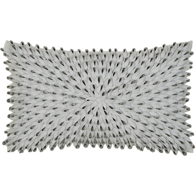  Housse de coussin rectangulaire, Gris argenté