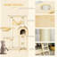 Cat Tree Tower for Indoor Cats Activity Centre Scratching Post Beige