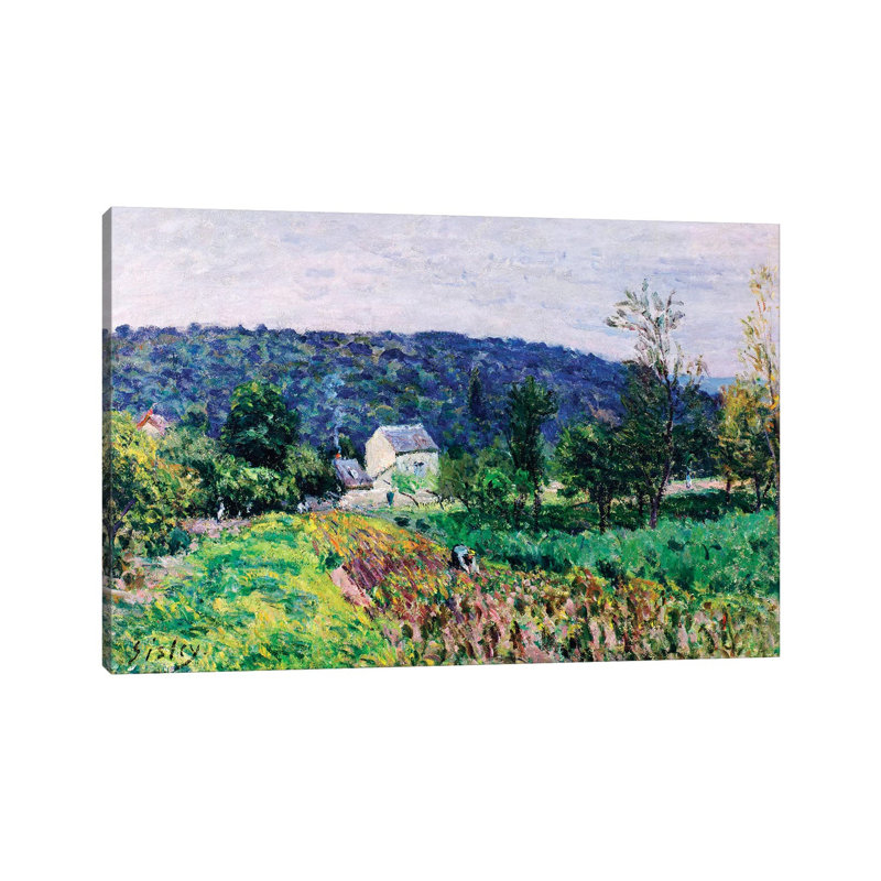 Hills Surrounding Paris, 1879 by Alfred Sisley - Wrapped Canvas Painting