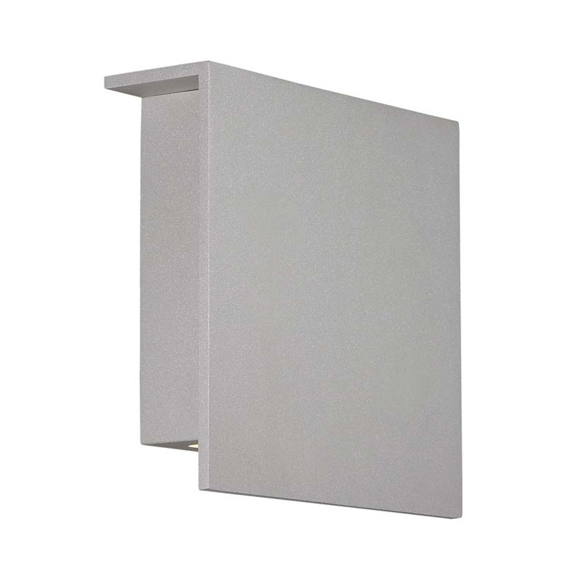 Square 1 - Light Outdoor Bulkhead Light, 8" H x 8" W x 2.375" D, Bronze