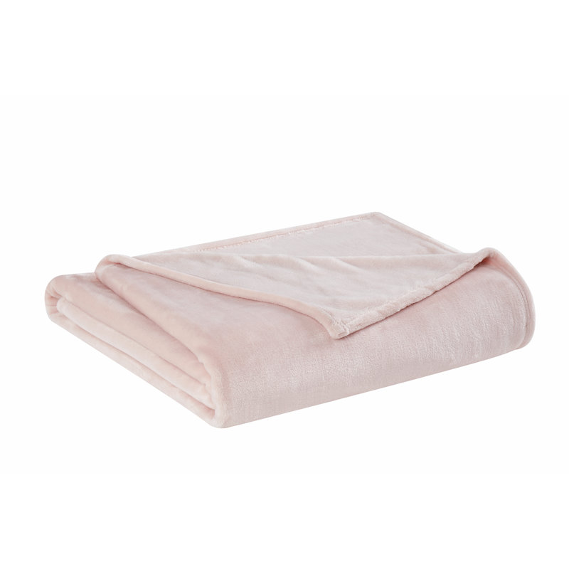 Couverture en velours moelleux, Rosé, Grand