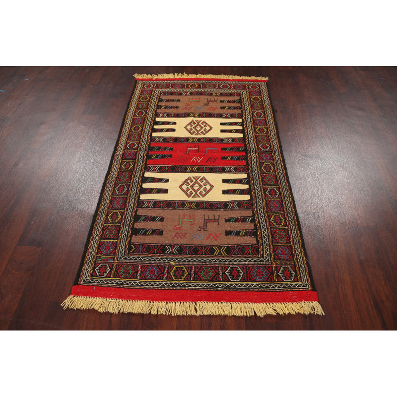 One-of-a-Kind 3'2" X 5'6" New Age Wool Area Rug in