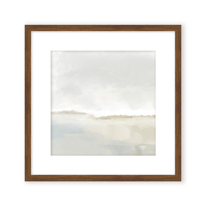 Coastal Retreat Shifting Sands, 24" H x 24" W x 1.125" D, Framed Matted Print, Brown