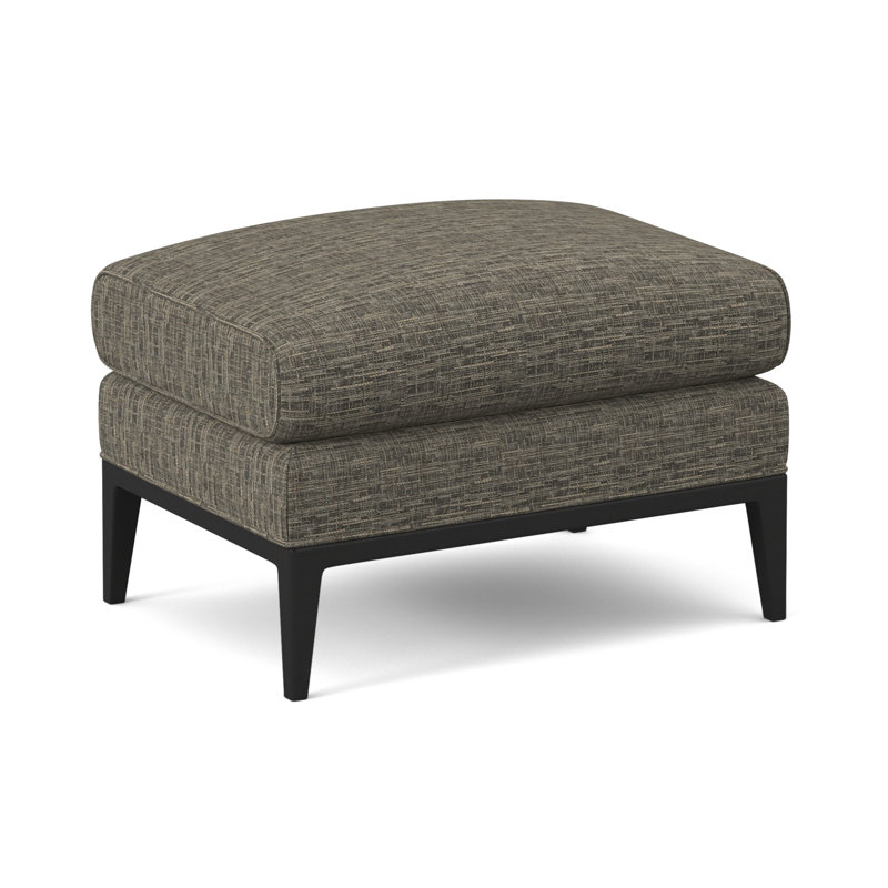Cooper Ottoman, Elise Linen, Espresso