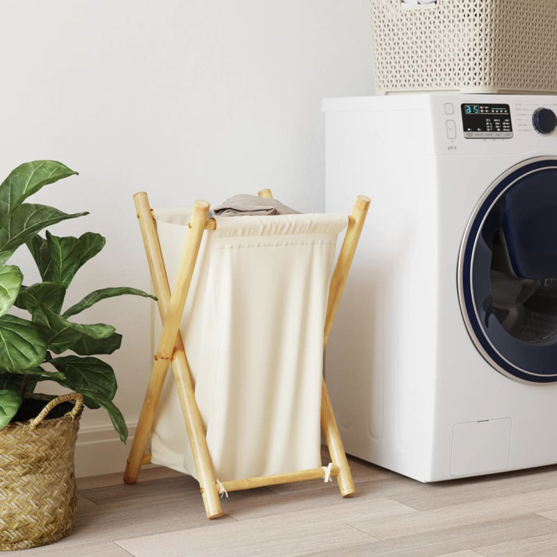 Bamboo Laundry Cart