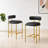 Maddox Upholstered Counter Height Bar Stools with Metal Legs-534966279