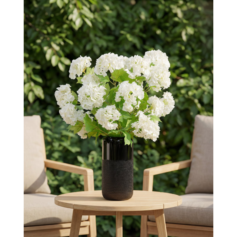 Sylvie RealTouch Snowball Hydrangea Arrangement