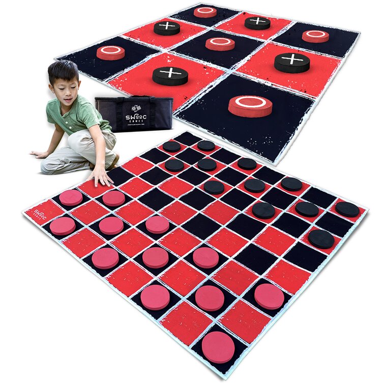 SWOOC Giant Wooden Tic Tac Toe Game (All Weather) 3 ft. x 3 ft