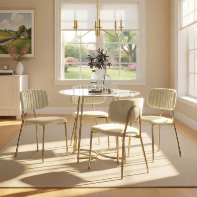  Addington Velvet Upholstered Side Chairs
