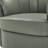 Modern Geniue Leather Swivel Barrel Chair-1219027506
