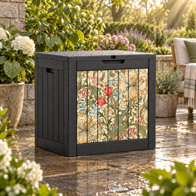 Coffre de jardin étanche de 150 litres

Rangement verrouillable en résine pour coussins de terrasse, outils de jardin et colis