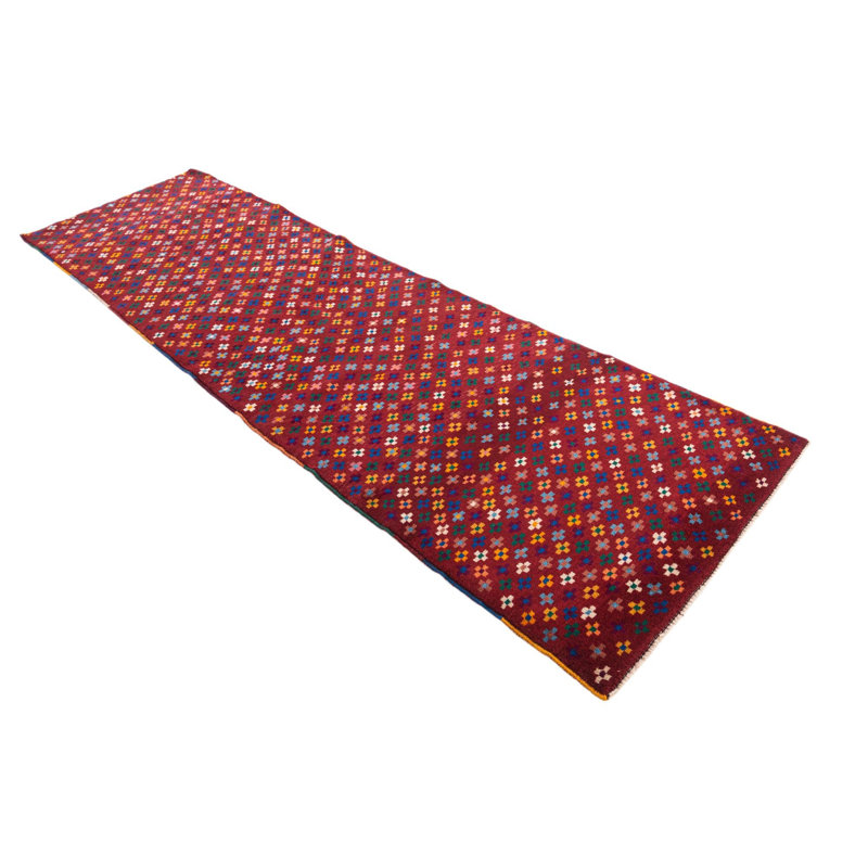 Tapis de couloir rouge Neela
