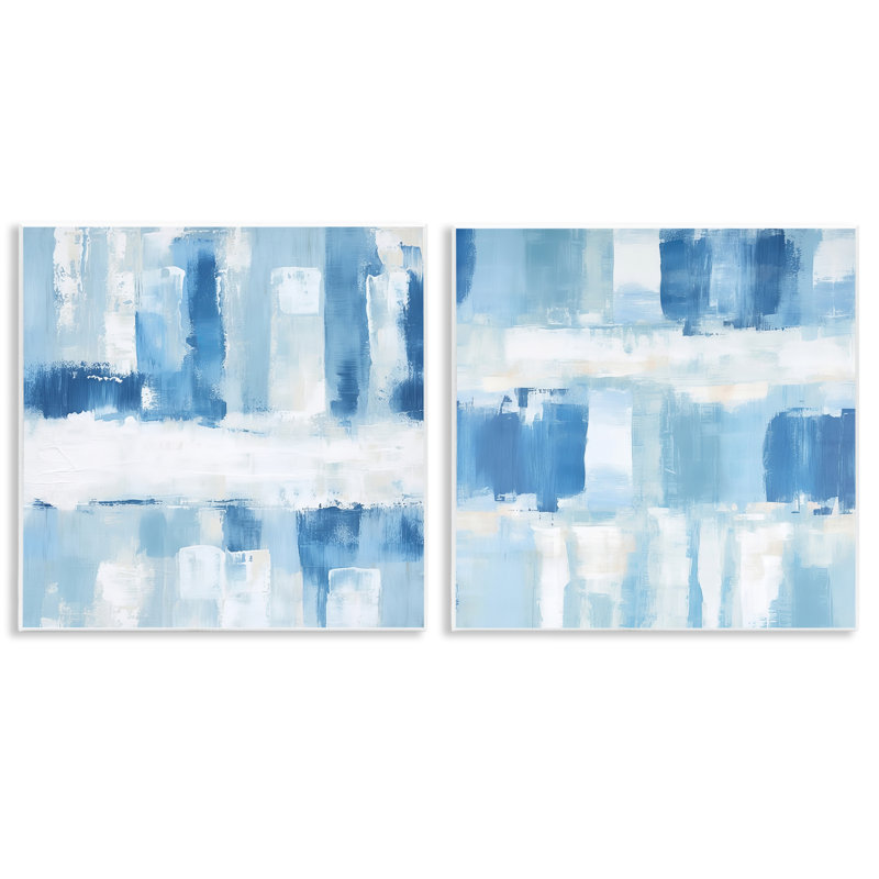 Soft Blue Visionaries 2pc Wall Plaque Set, design by Irena Orlov