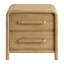 Table de chevet 2 tiroirs avec port USB