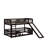Twin Over Twin Bunk Bed With Fence,Ladder And Slide-385059975