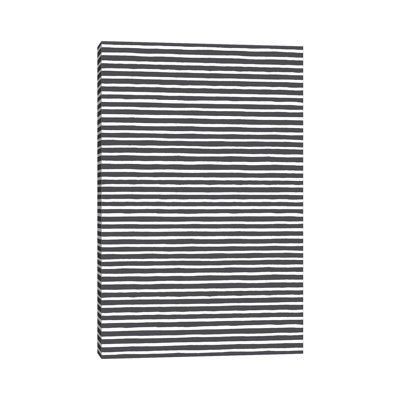 Marker Black Stripes by Ninola Design - Wrapped Canvas Painting
