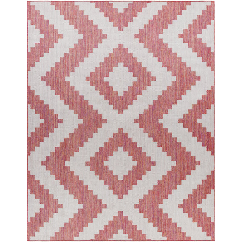 Angelah Geometric Indoor / Outdoor Rug, Runner 2'7" x 7'3"
