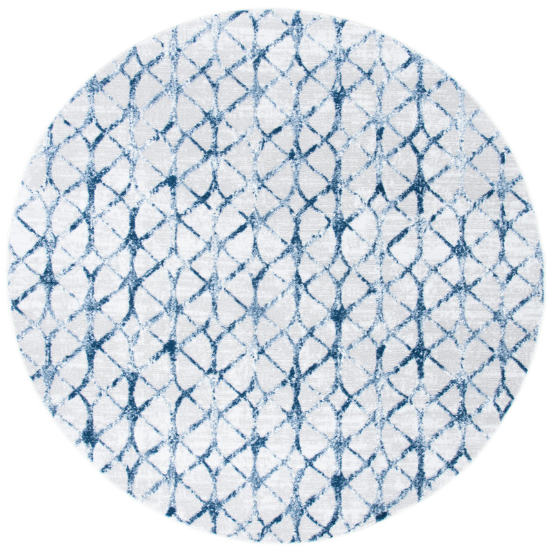 Percentie 700 Performance Geometric Rug, Round 6'7"