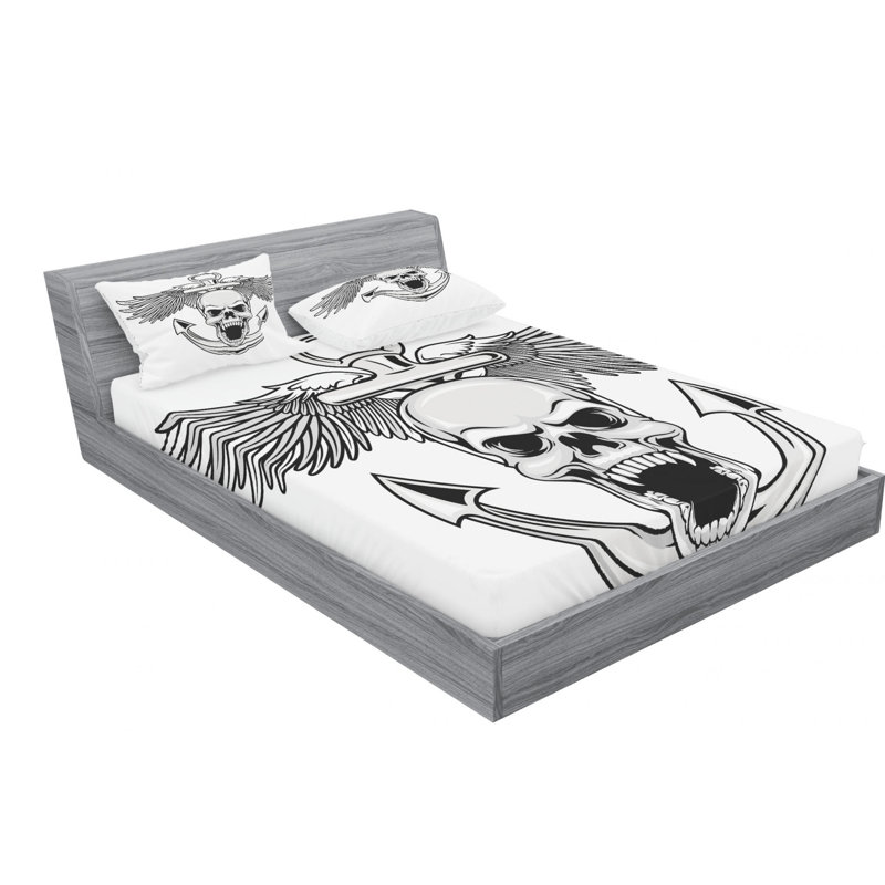 Microfiber Sheet Set, Full Sheet Set with Fitted Sheet