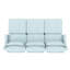 Chenille bleu ciel à trois places avec repose-pieds assortis, conception ergonomique, base en bois, placement flexible, soutien lombaire d'apparence exquise 3, sièges confortables en bois sur mesure, convenant à-303899854