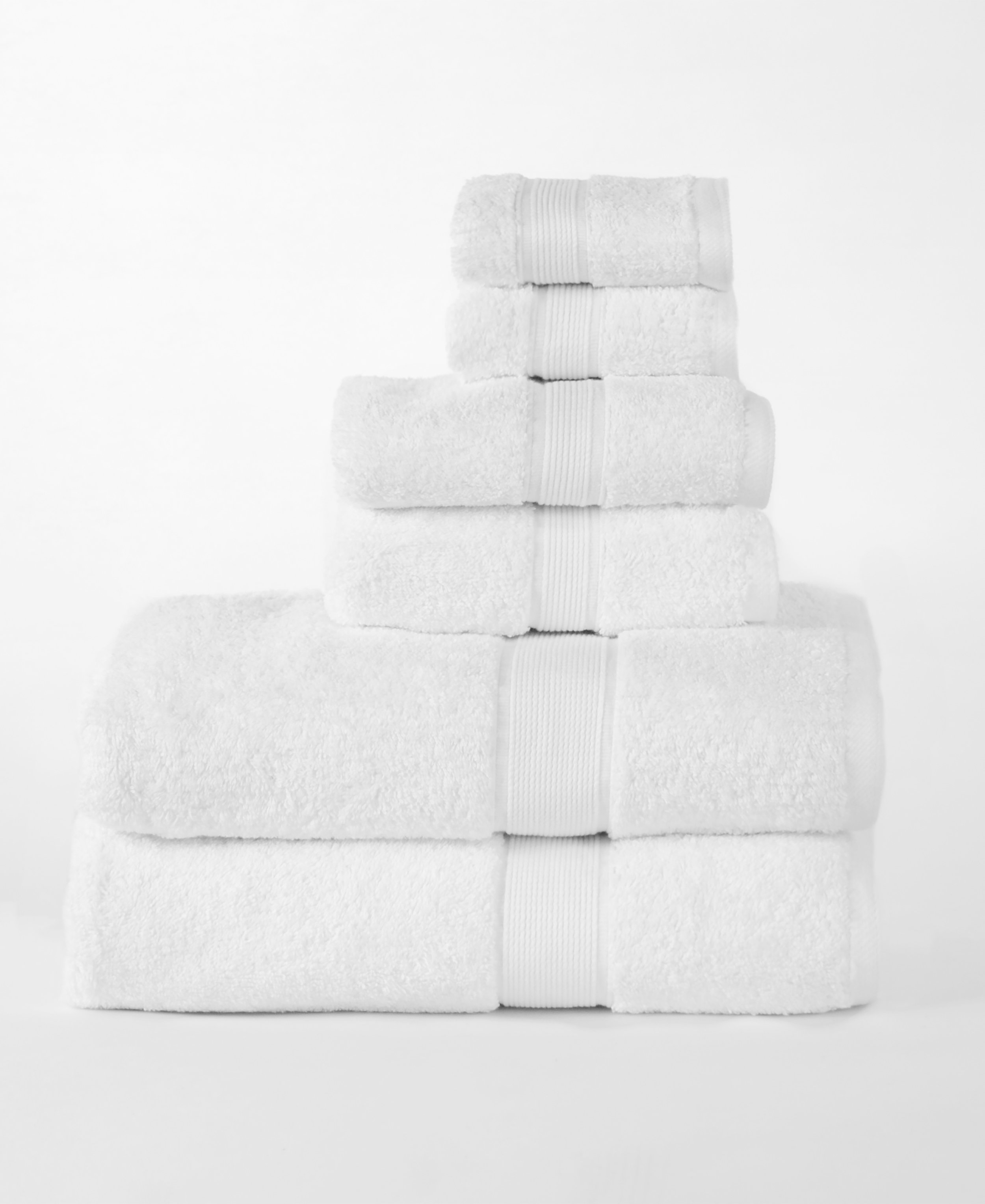 6 Piece 100% Cotton Towel Set
