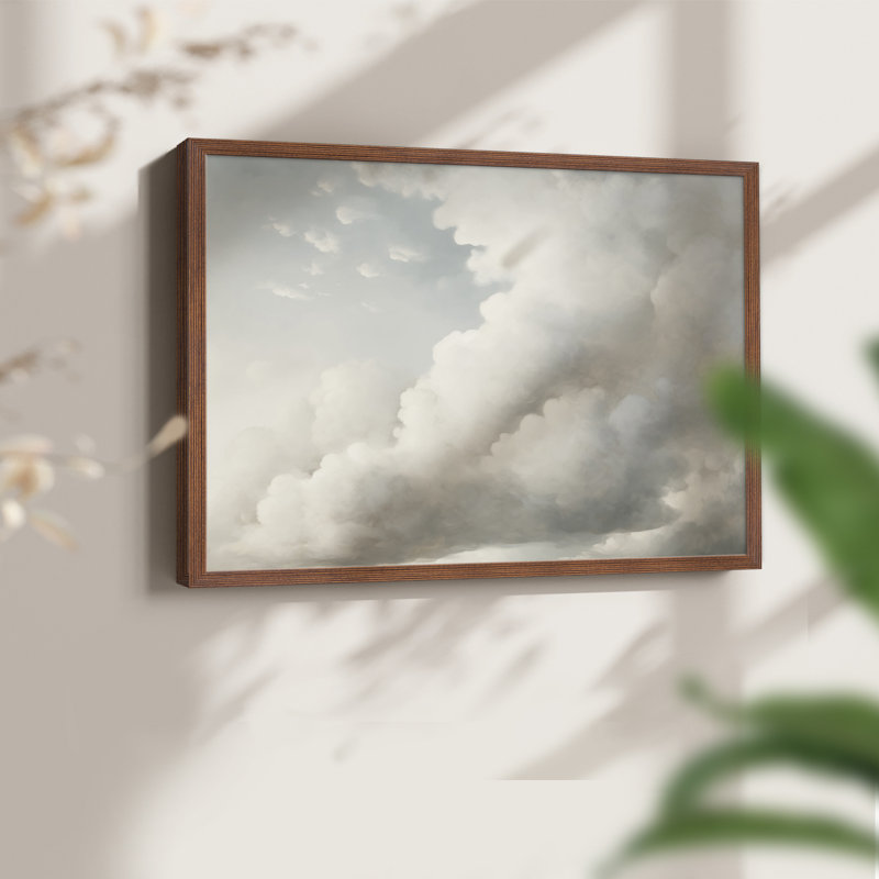 Paysages rétro-CDLXIV - reproduction encadrée, H 22 po x l 28 po, Noyer