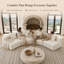 Upholstered 151 " Chenille Curved Sectional-133933898