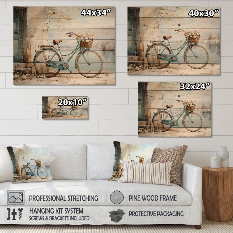 Impression sur bois naturel Jazelle, H 24 po x l 32 po x P 0,78 po