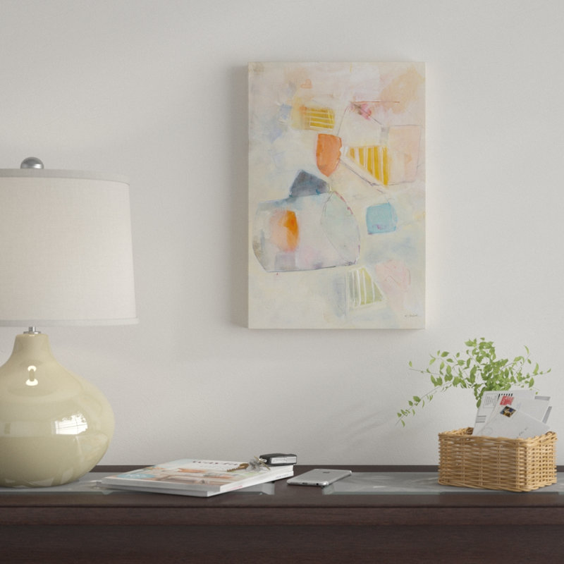 «Let Them Eat Cake» sur toile, H 18 po x l 12 po x P 1,5 po, Pas de tapis, Toile tendue