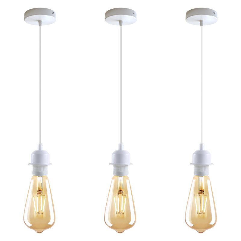 Juillac 3 - Light White Single Pendant, No