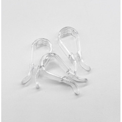 1 1/2" Clear Plastic Pant Clips - CTN.